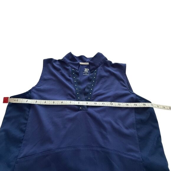 EP NY Sleeveless Dress in Blue with Stud Tape Trim size Small - Picture 4 of 8